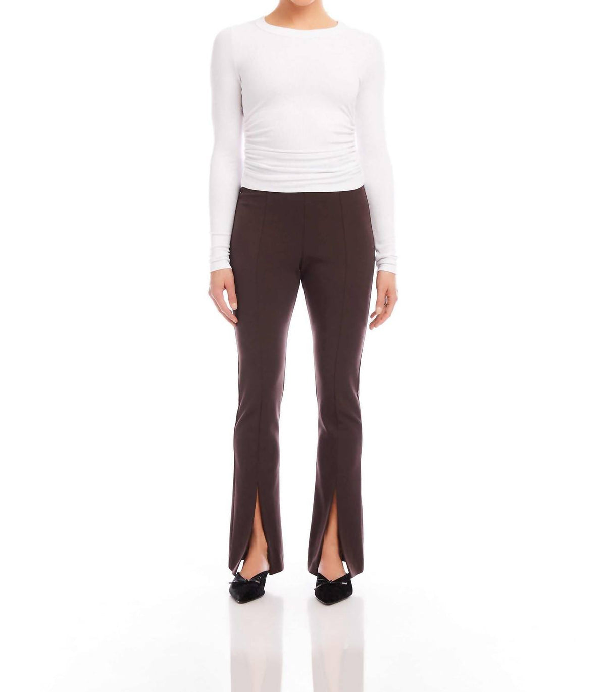 Fifteen Twenty - Harlow Front Slit Bootcut Pants