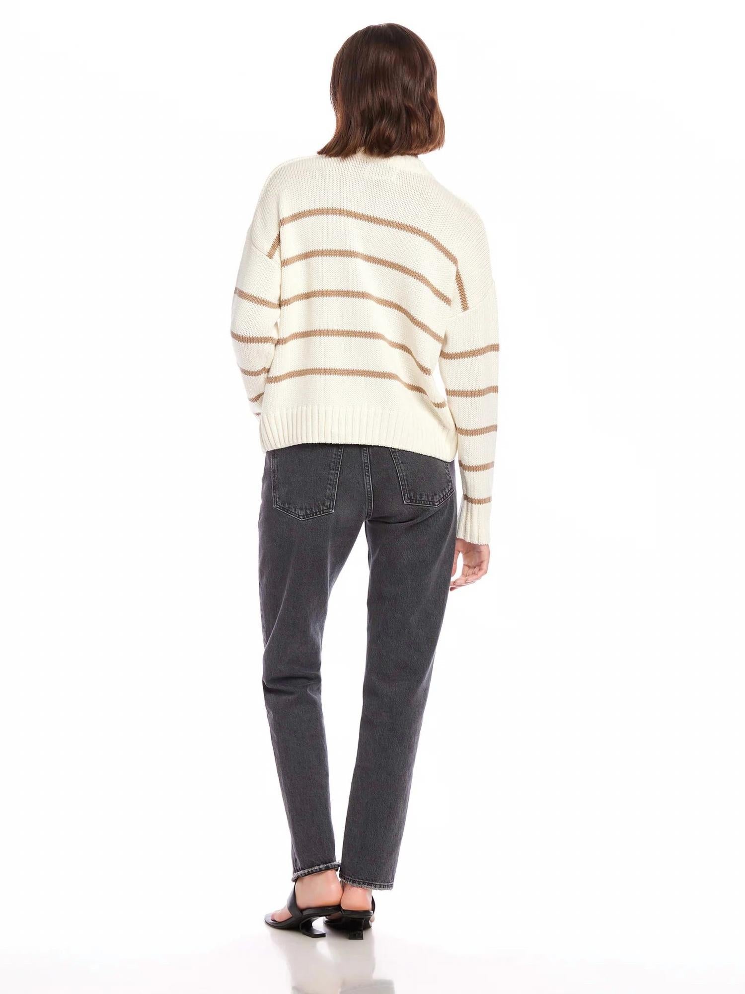 Fifteen Twenty - luca crewneck sweater - acrylic - beige - clothing