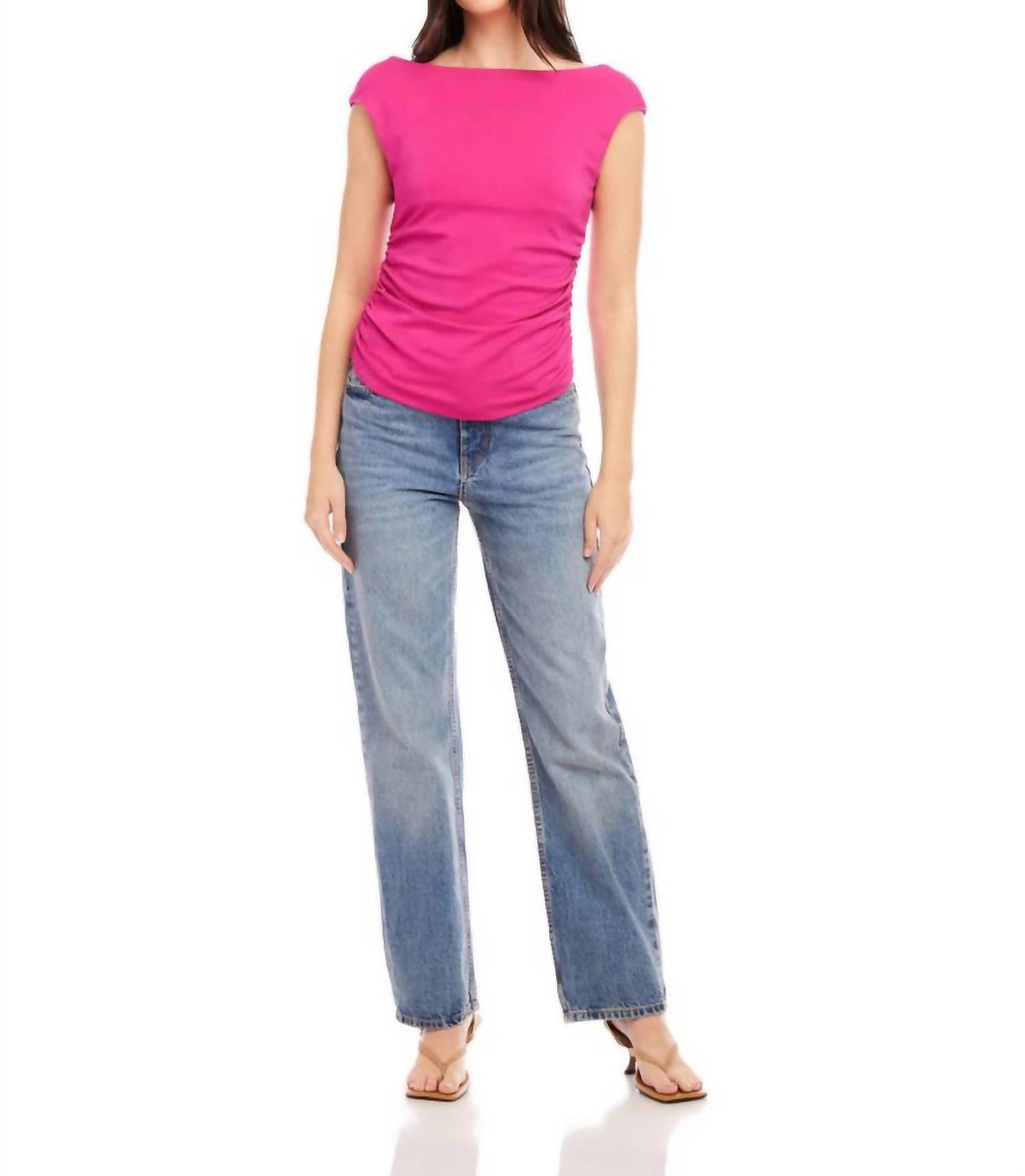 Fifteen Twenty - Tasha Side Shirred Top