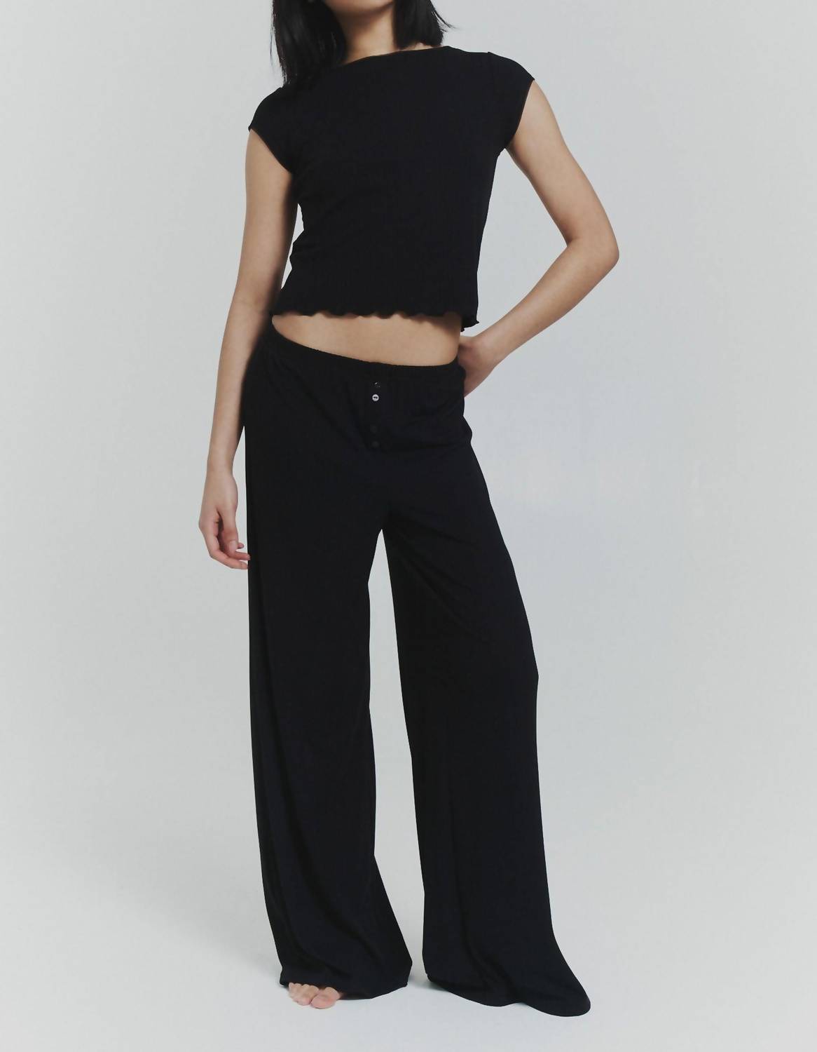 Find Me Now - Button Lounge Pants