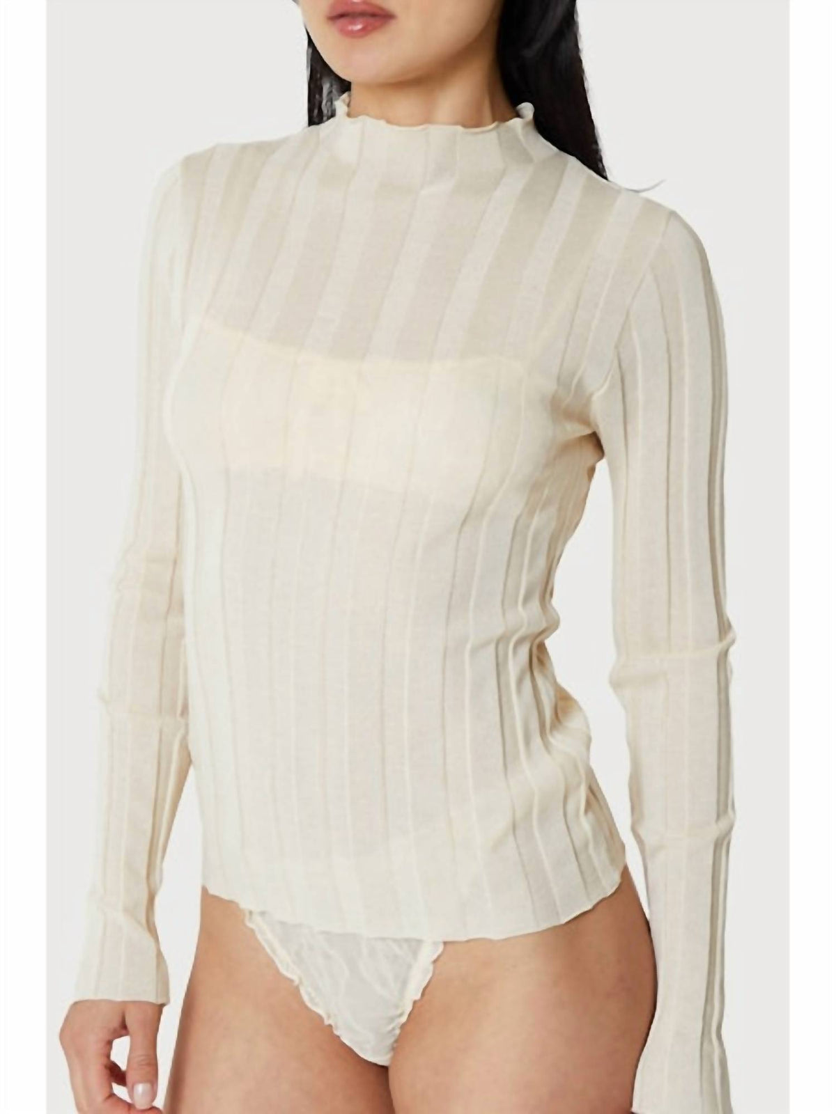 Find Me Now - Light Weight Wide Ribbed Knit Top