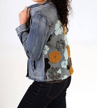 Fine Line Imports - Plush Back Denim Jacket - blue - clothing - denim