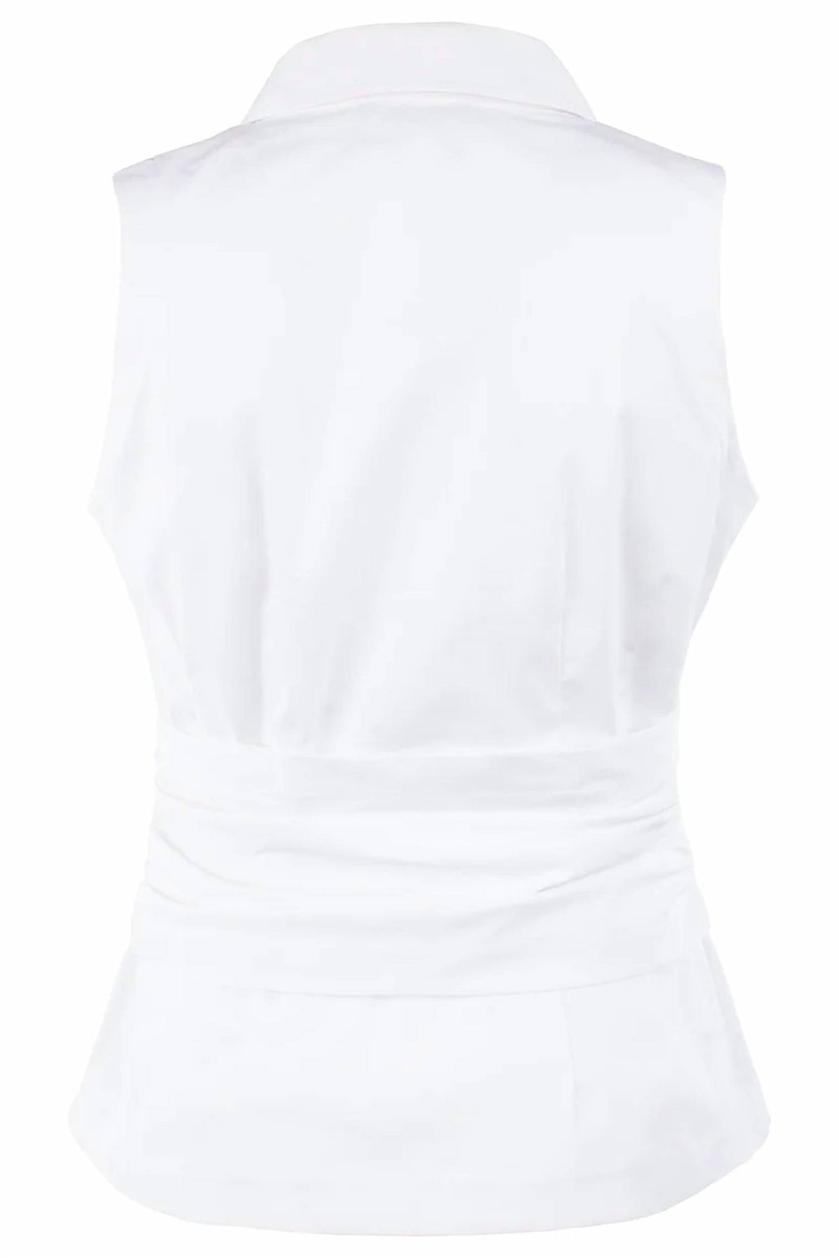 Finley - Harold Sleeveless Wrap Tie-front Poplin Top