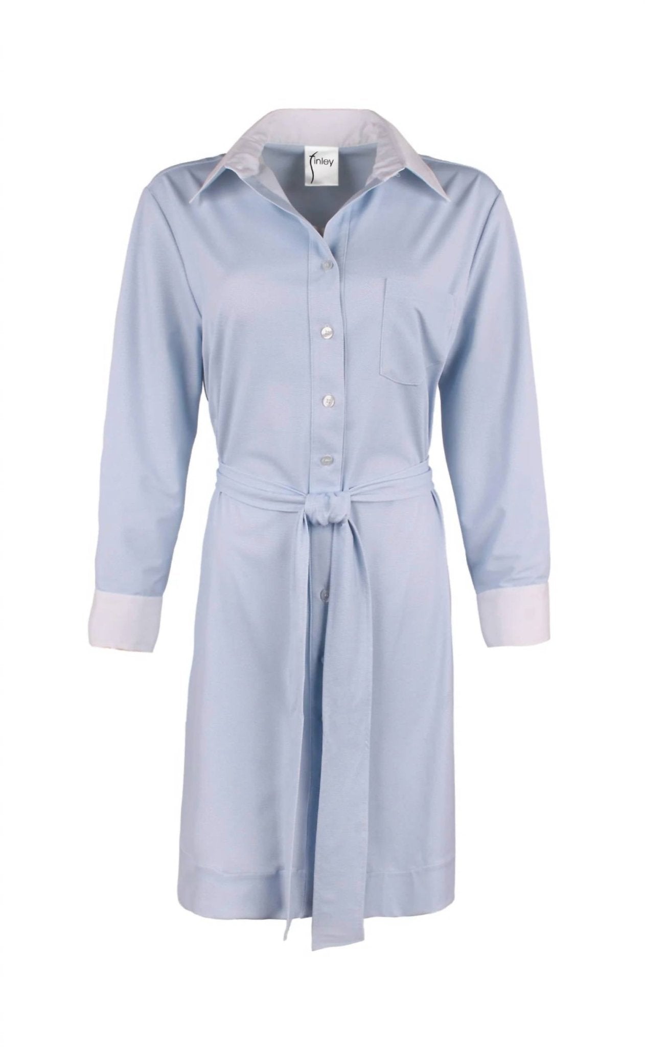 Finley - Liam Arnold Palmer Shirt Dress - blue - clothing - dresses