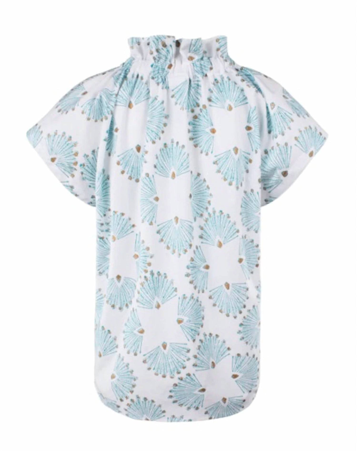 Finley - Mended Peacock Print Jenny Top