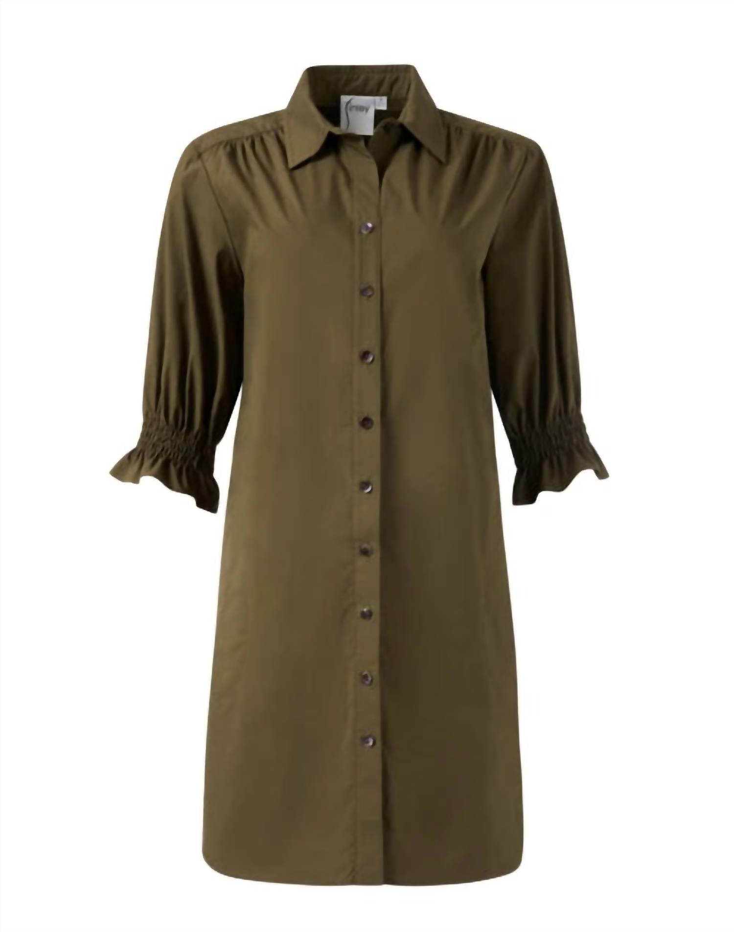 Finley - Miller Weathercloth Shirtdress - clothing - cotton - blend - dresses