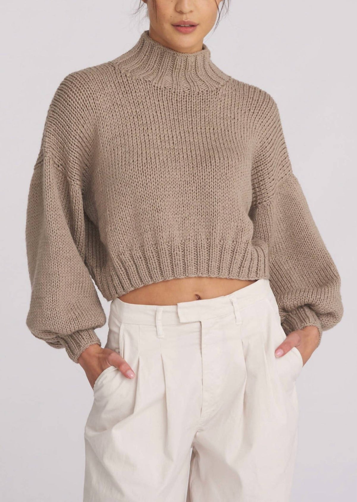 First Born Knits - Evie Crop Sweater