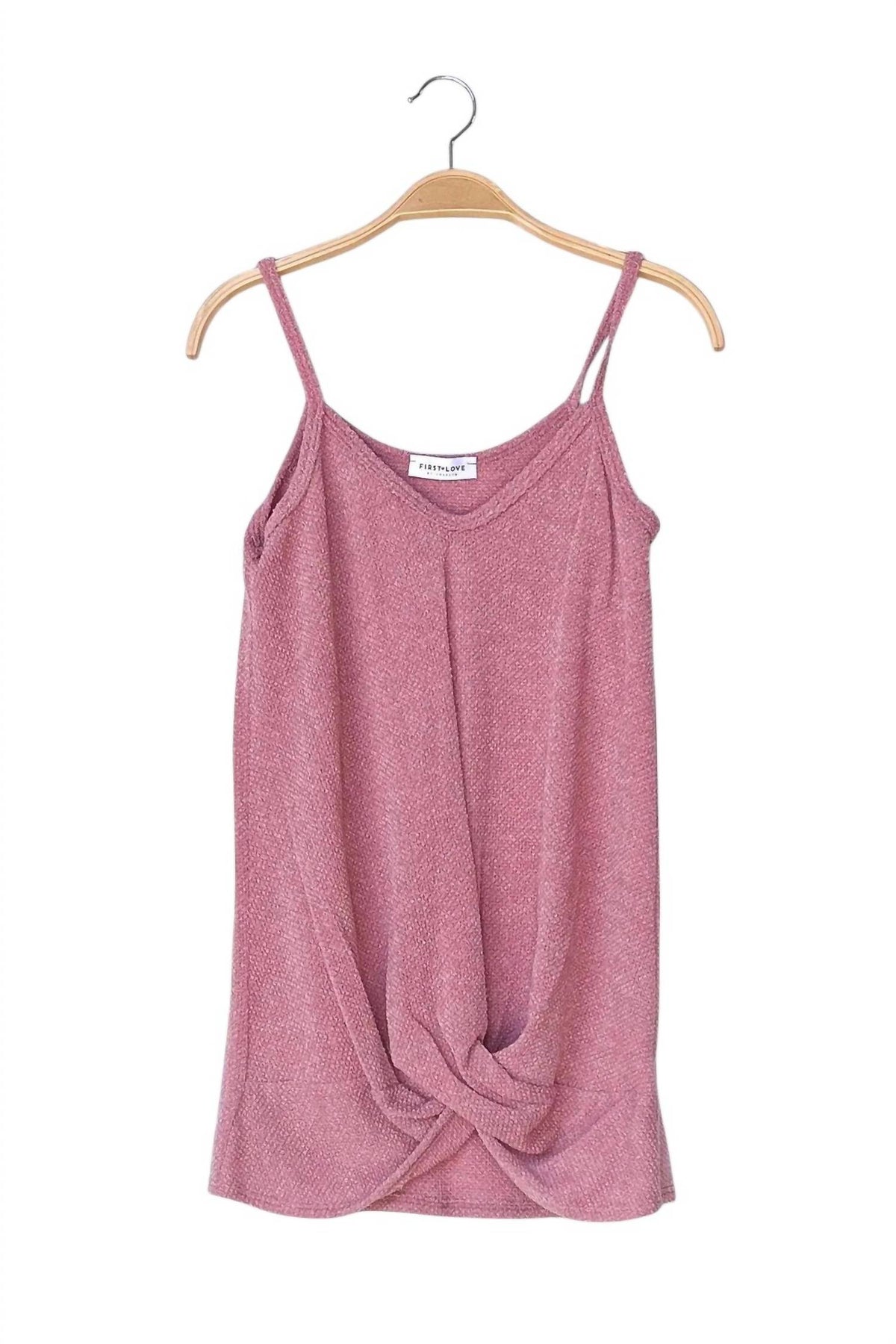 First Love - Twist Front Tank Top