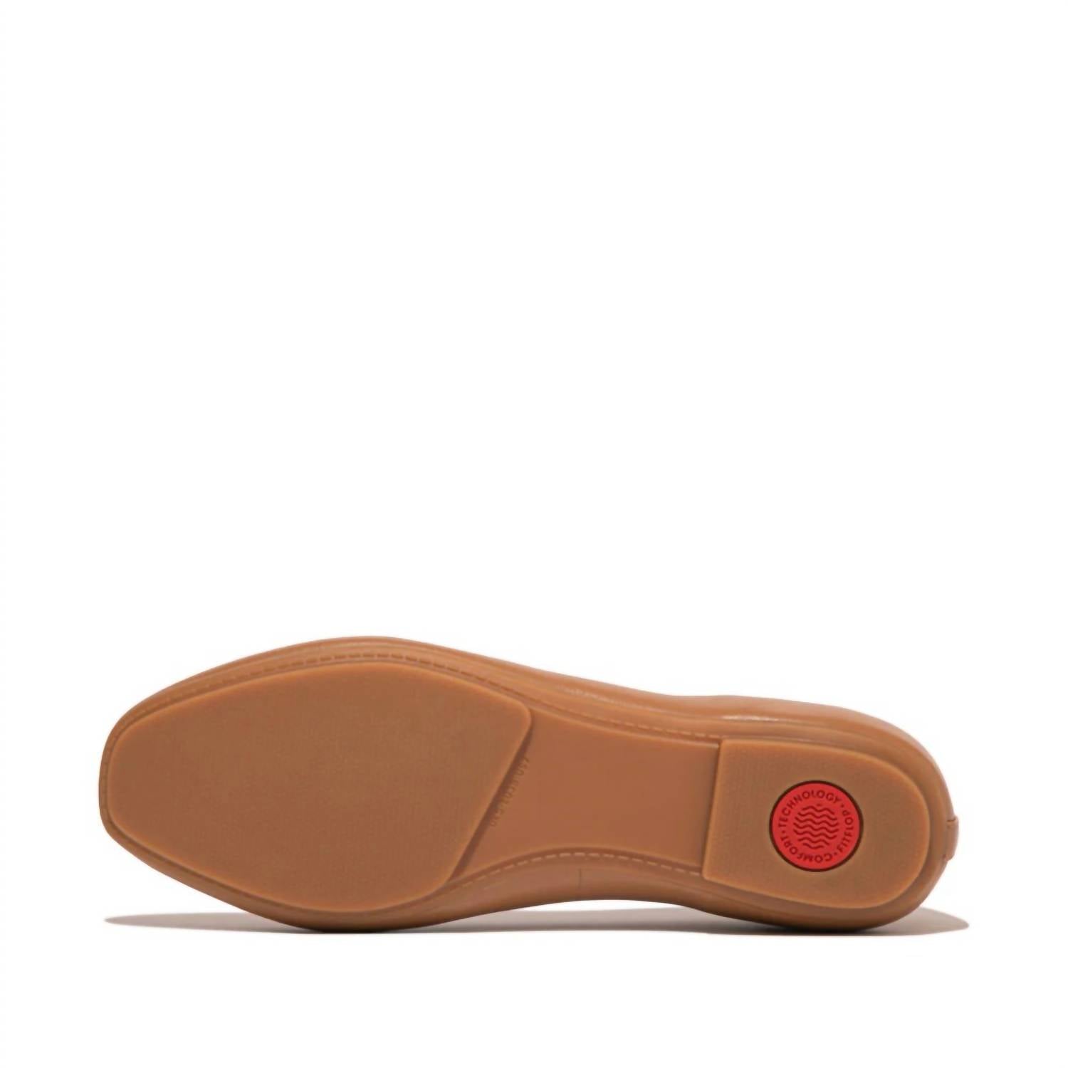 Fitflop - Women's Delicato Bow Soft Leather Ballet Flat - brown - flats - leather