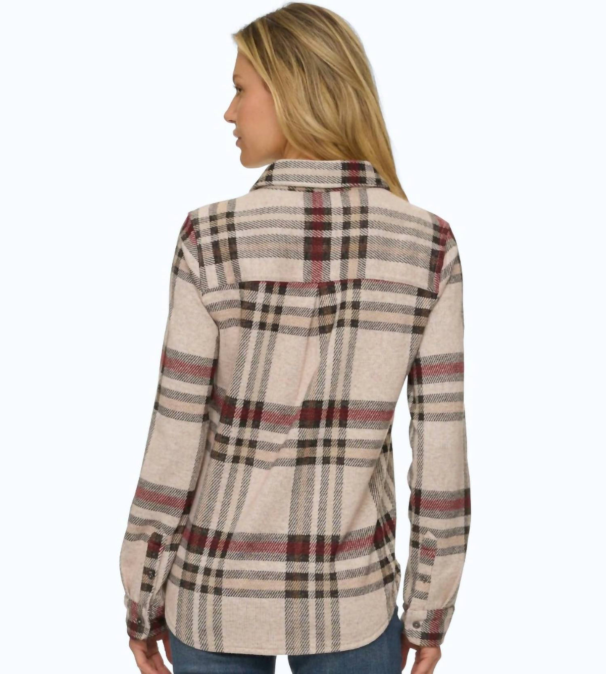 Flags & Anthem - Adelaide Knit Flannel Shirt - Plus