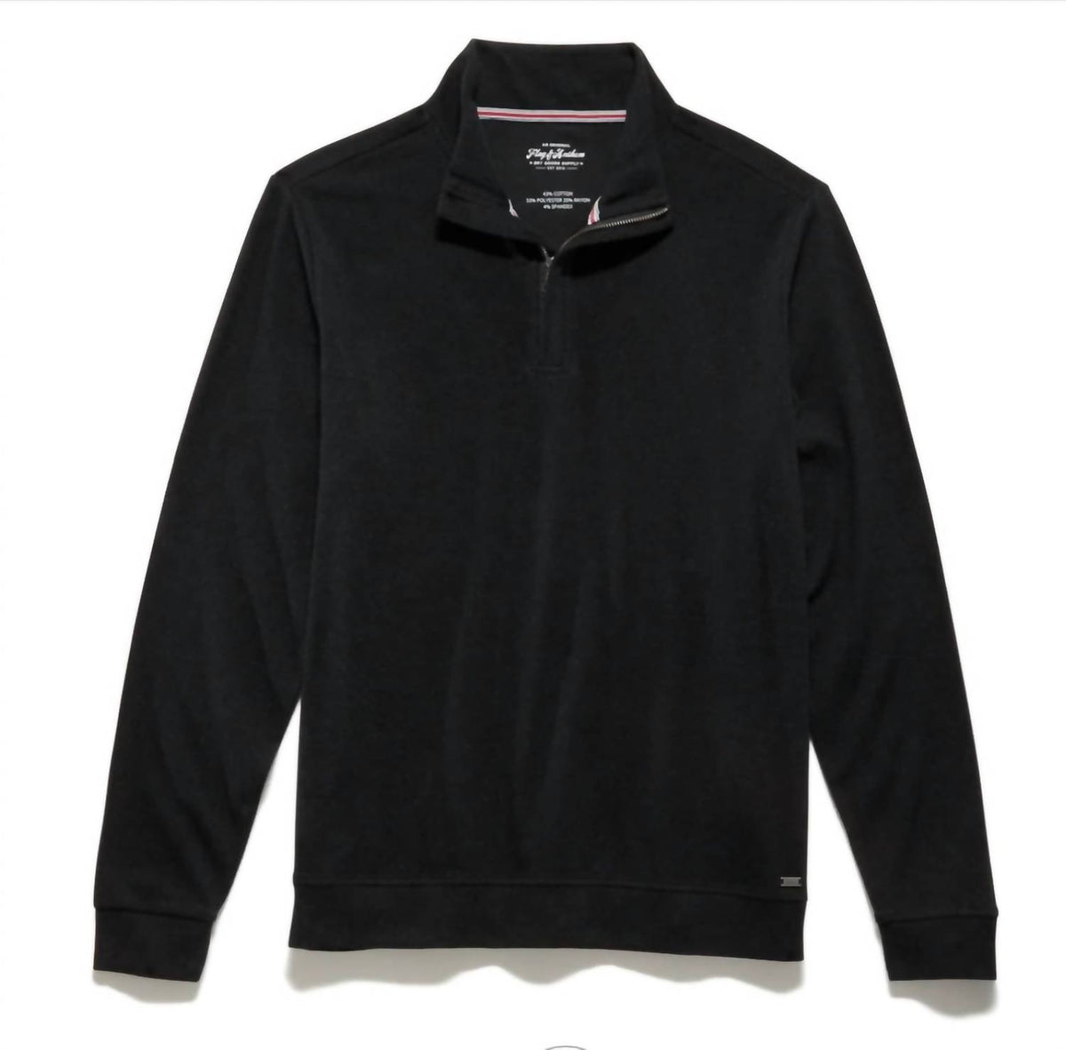 Flags & Anthem - Hero Solid Twill 1/4 Zip Mock Neck Sweater