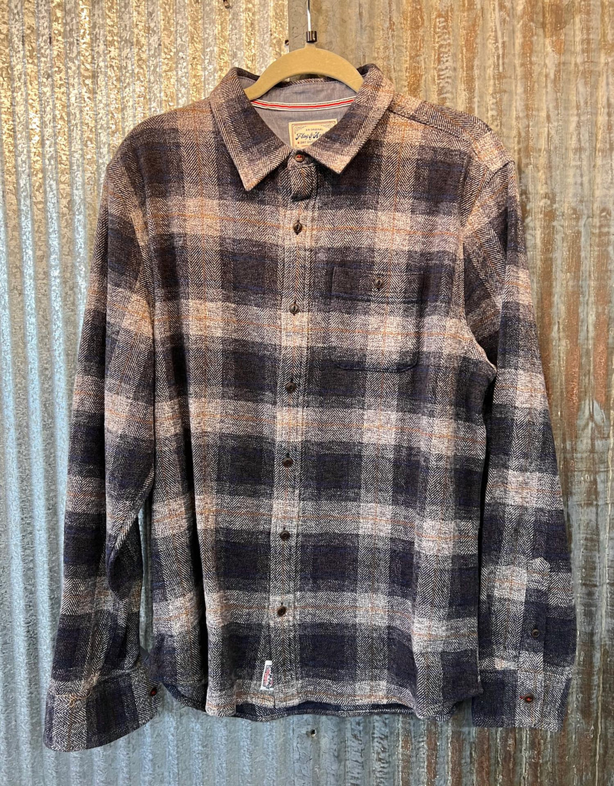 Flags & Anthem - Linden Herringbone Flannel Shirt