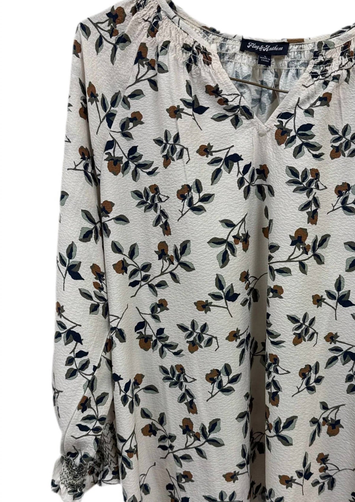 Flags & Anthem - Long Sleeve Floral Top