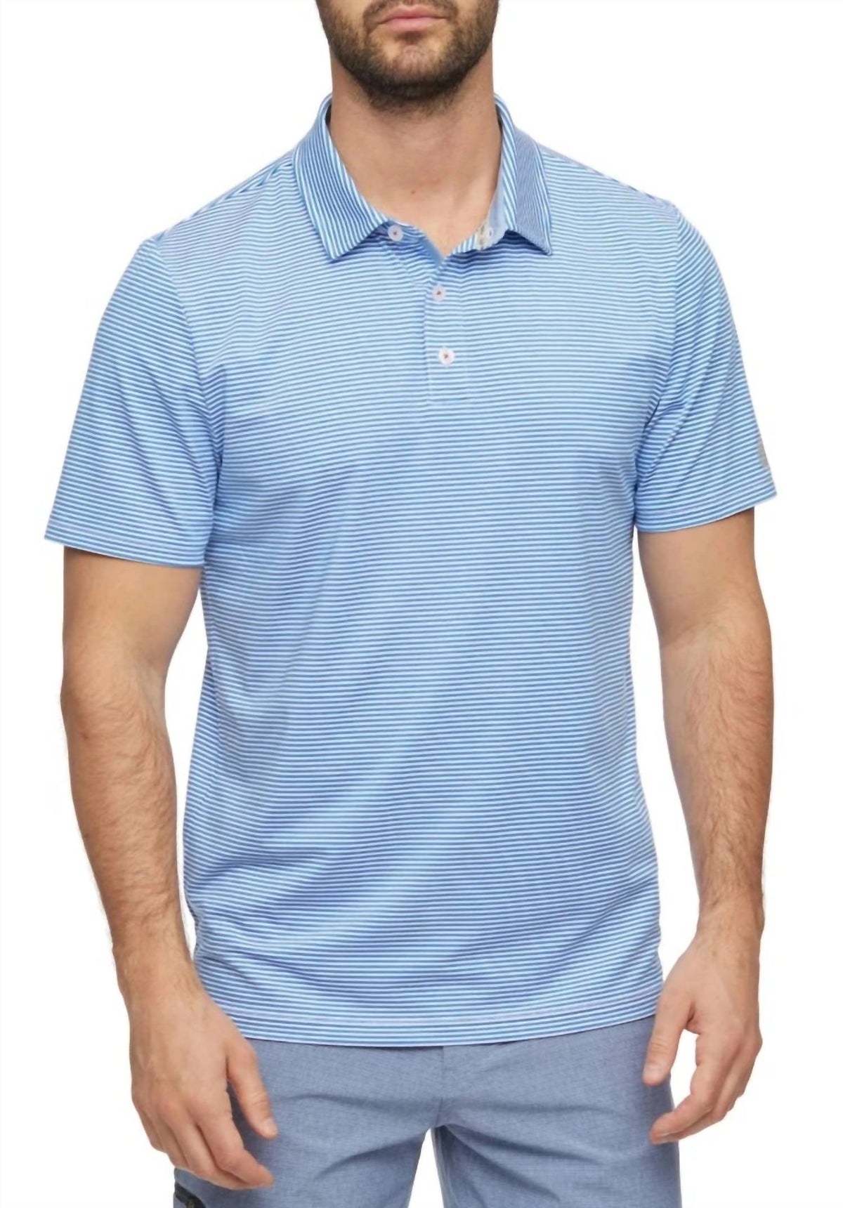 Flags & Anthem - Naples Striped Performance Polo