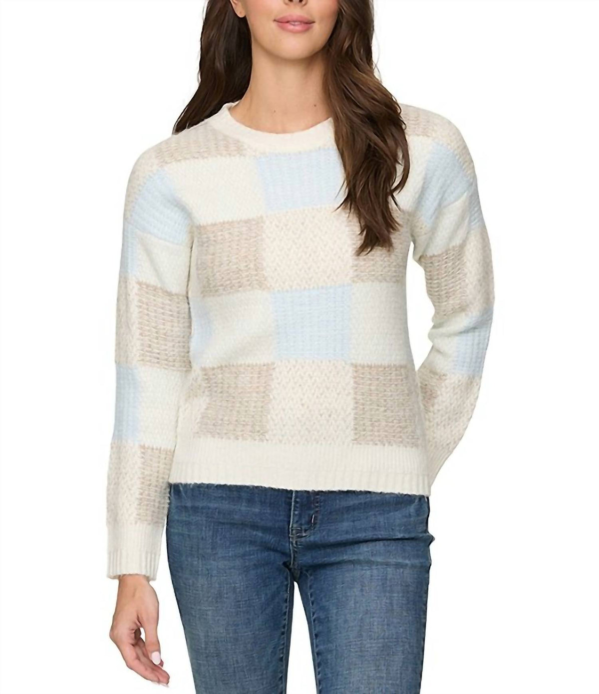 Flags & Anthem - Rainelle Patchwork Crewneck Sweater