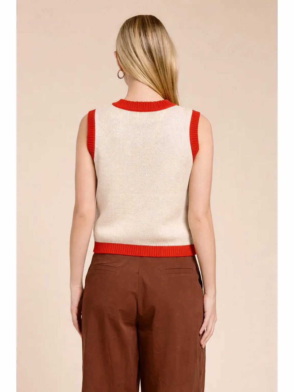 Flat White - Strawberry Sweater Vest