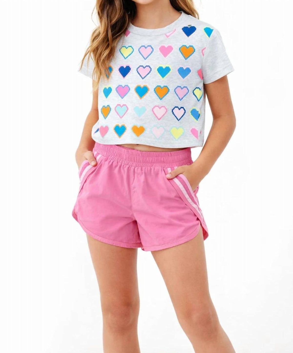 Flowers By Zoe - Multi Heart Boxy Tee