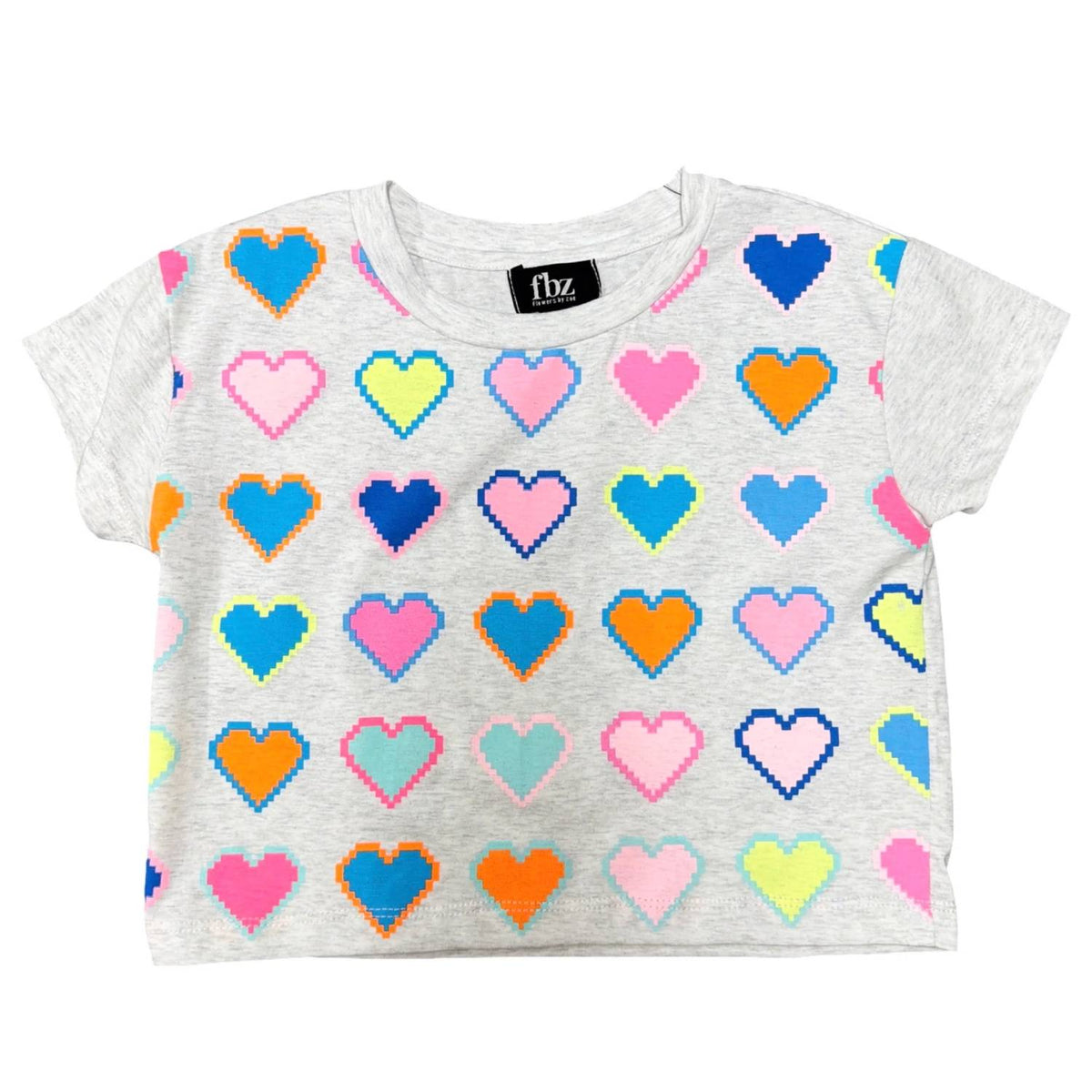 Flowers By Zoe - Multi Heart Boxy Tee