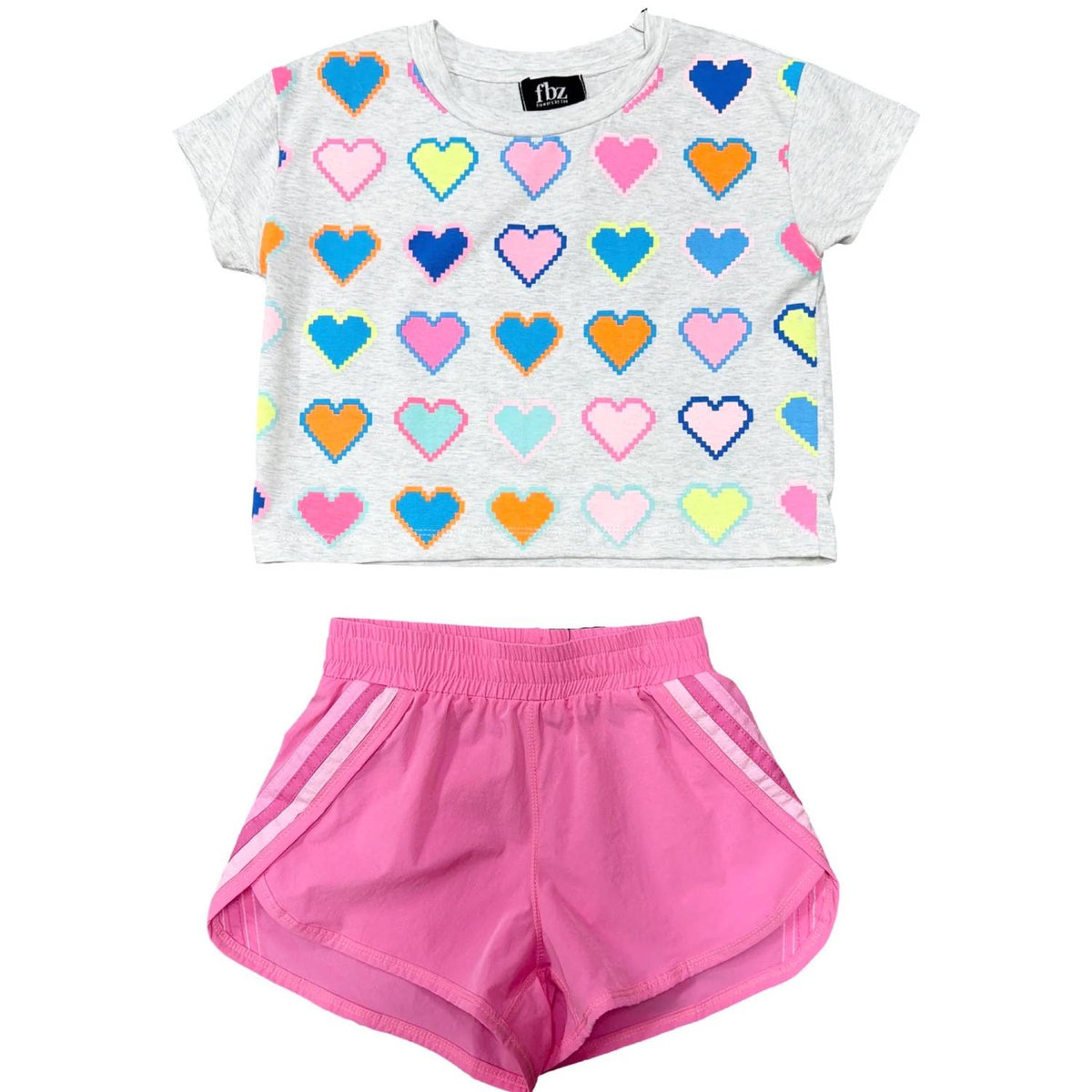 Flowers By Zoe - Multi Heart Boxy Tee