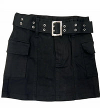 Flowers By Zoe - Tween Cargo Twill Belted Skirt