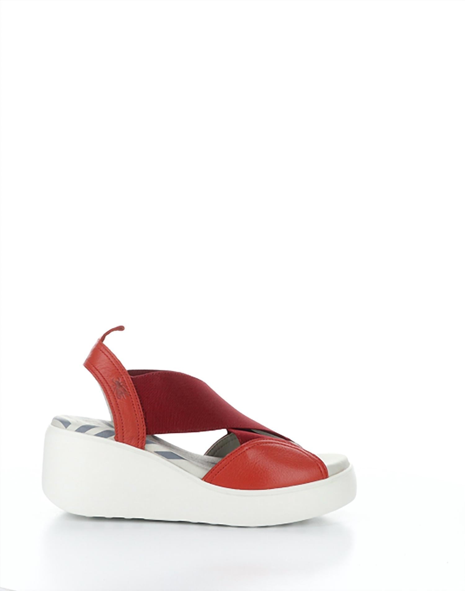 Fly London - Women's Daif Sandals - leather - red - shoes