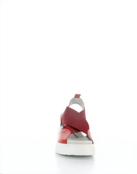 Fly London - Women's Daif Sandals - leather - red - shoes