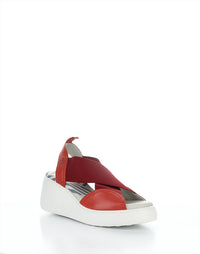 Fly London - Women's Daif Sandals - leather - red - shoes