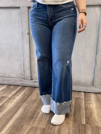 Flying Monkey - Backroad Cuffed Baggy Wide Leg Jean