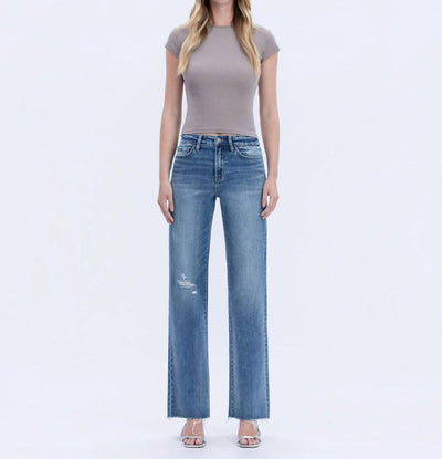 Flying Monkey - Cape May Hem Slim Wide Jeans
