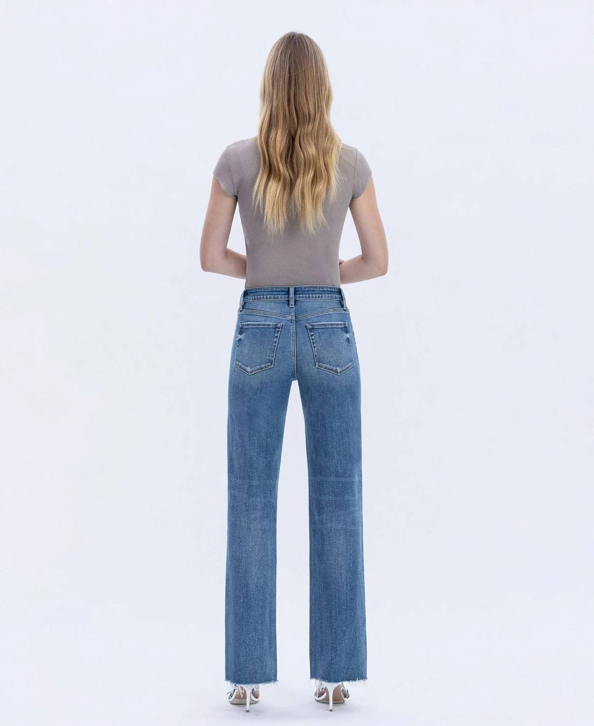 Flying Monkey - Cape May Hem Slim Wide Jeans