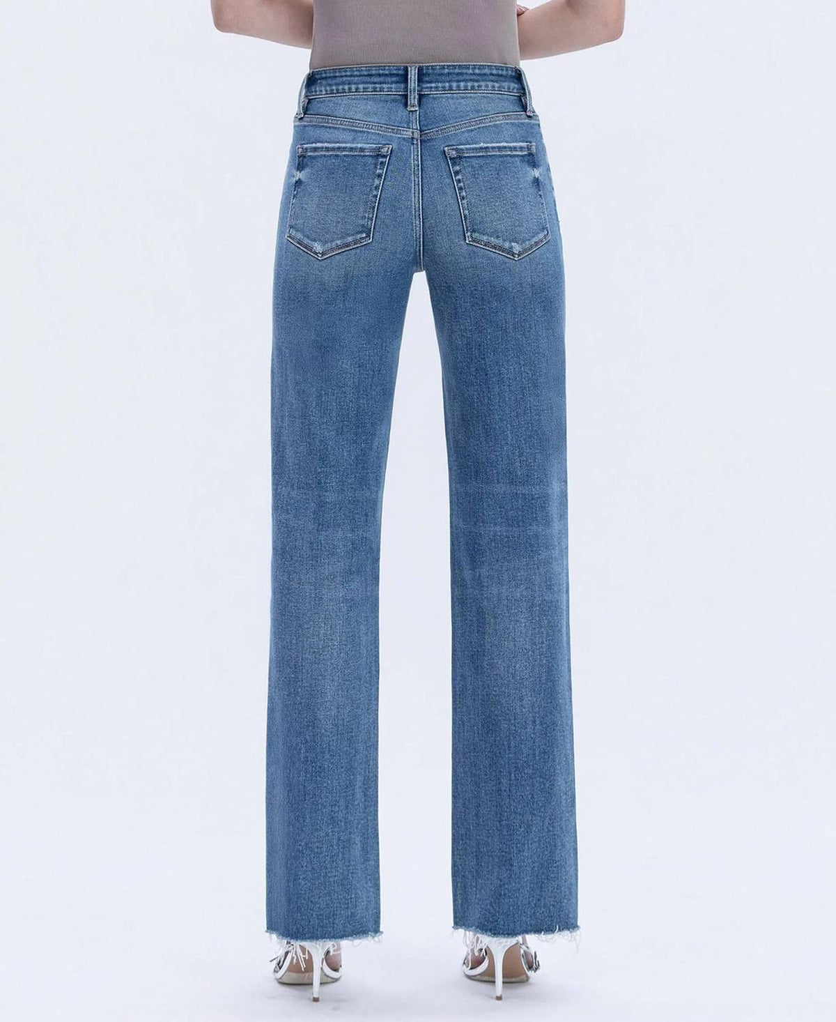Flying Monkey - Cape May Hem Slim Wide Jeans