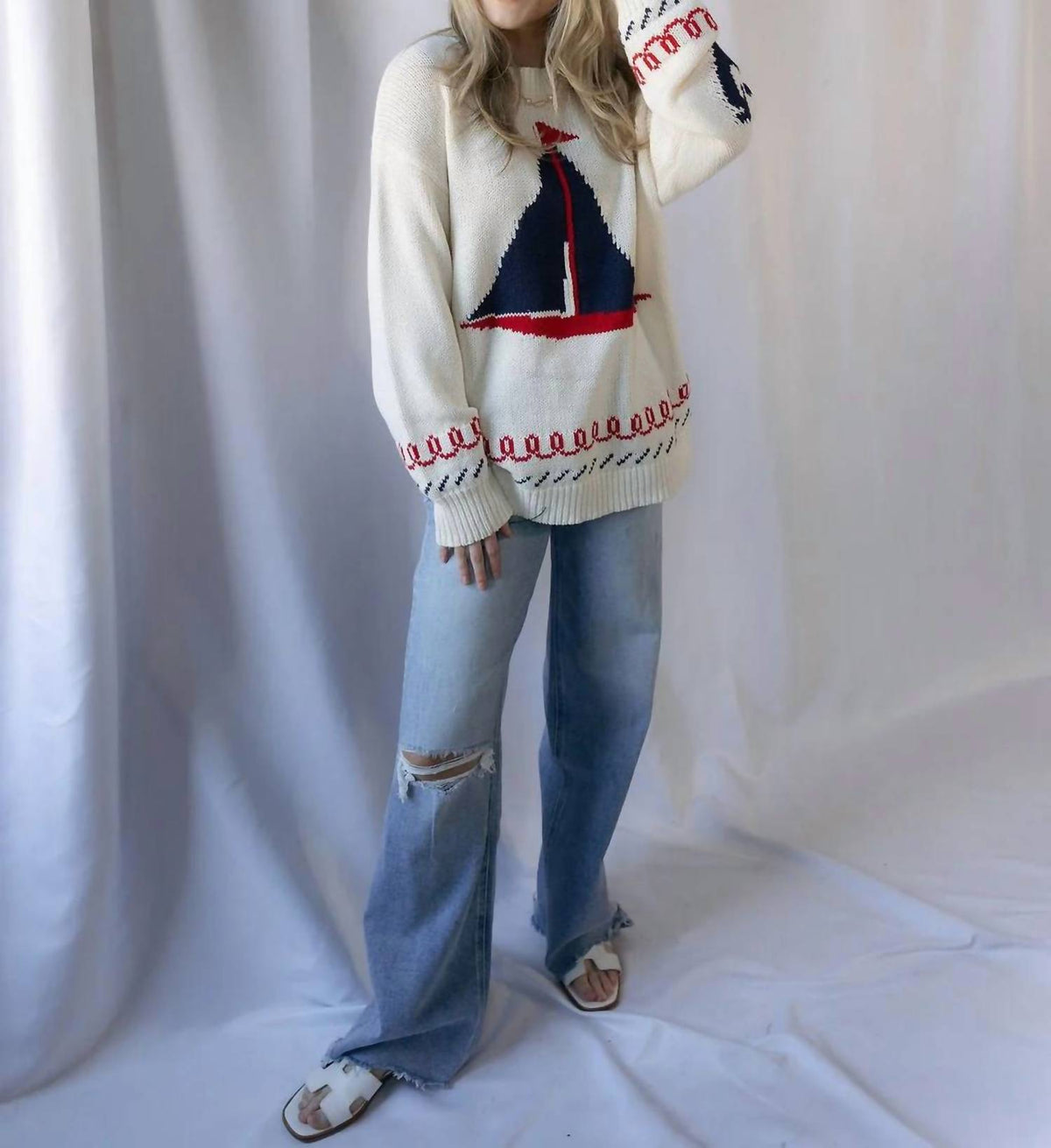Flying Monkey - Geneva High Rise Uneven Hem Jeans