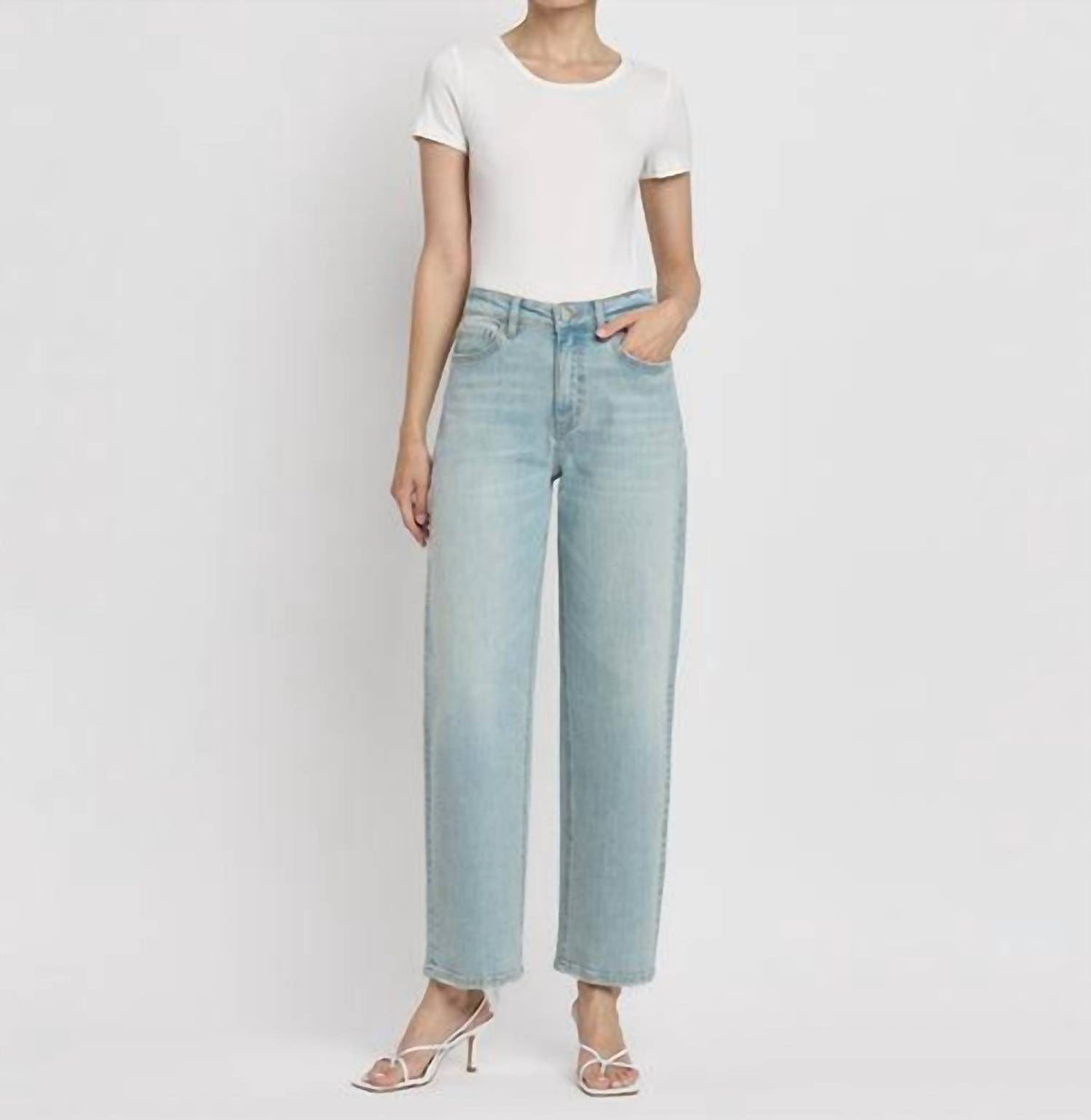 Flying Monkey - High Rise Ankle Barrel Jeans