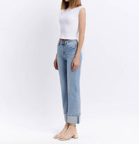 Flying Monkey - High Rise Cuffed Jeans
