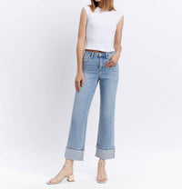 Flying Monkey - High Rise Cuffed Jeans