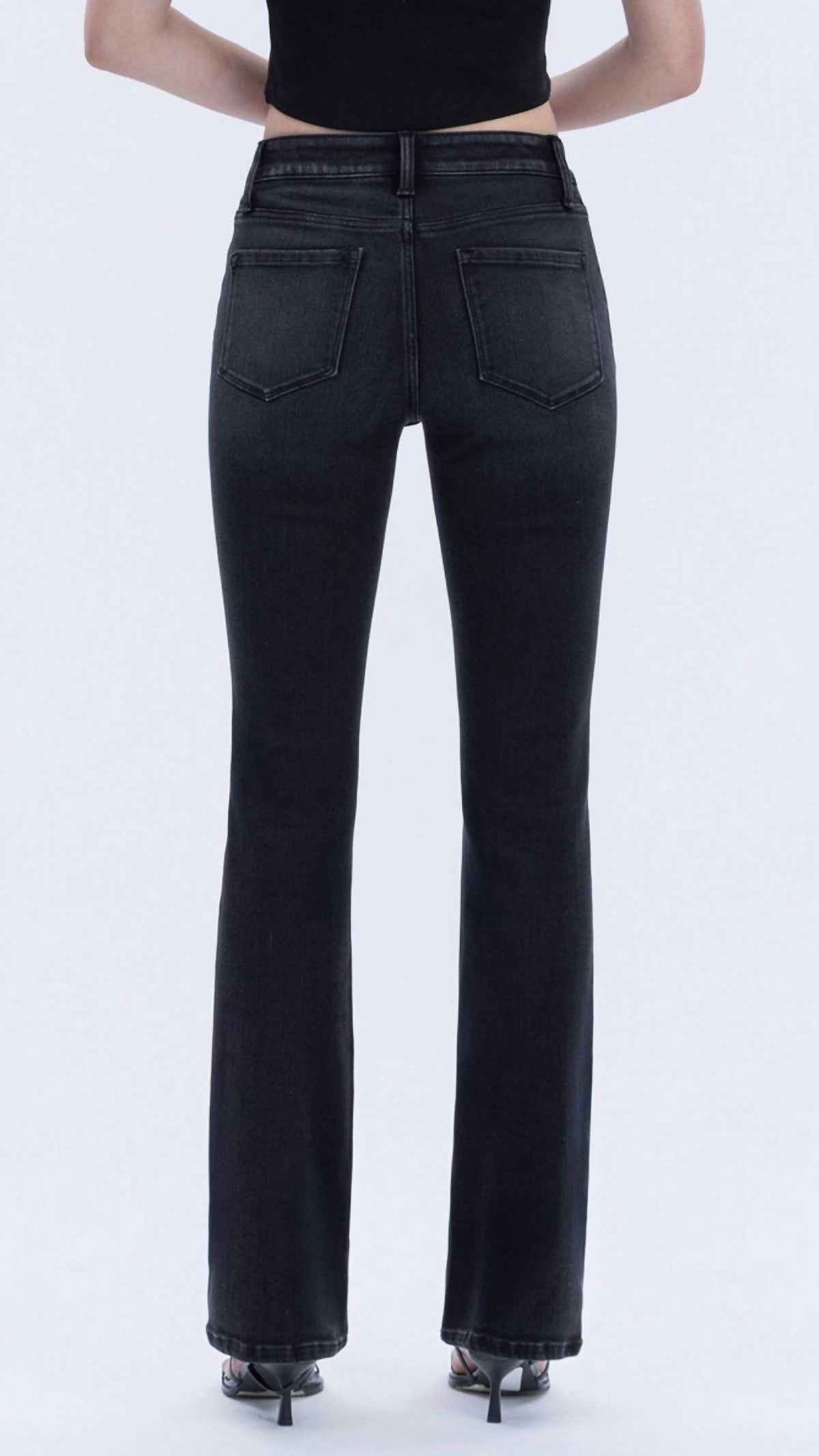 Flying Monkey - High Rise Full Length Slim Bootcut Jeans