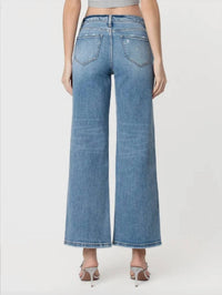 Flying Monkey - High Rise Full Length Wide Leg Jean