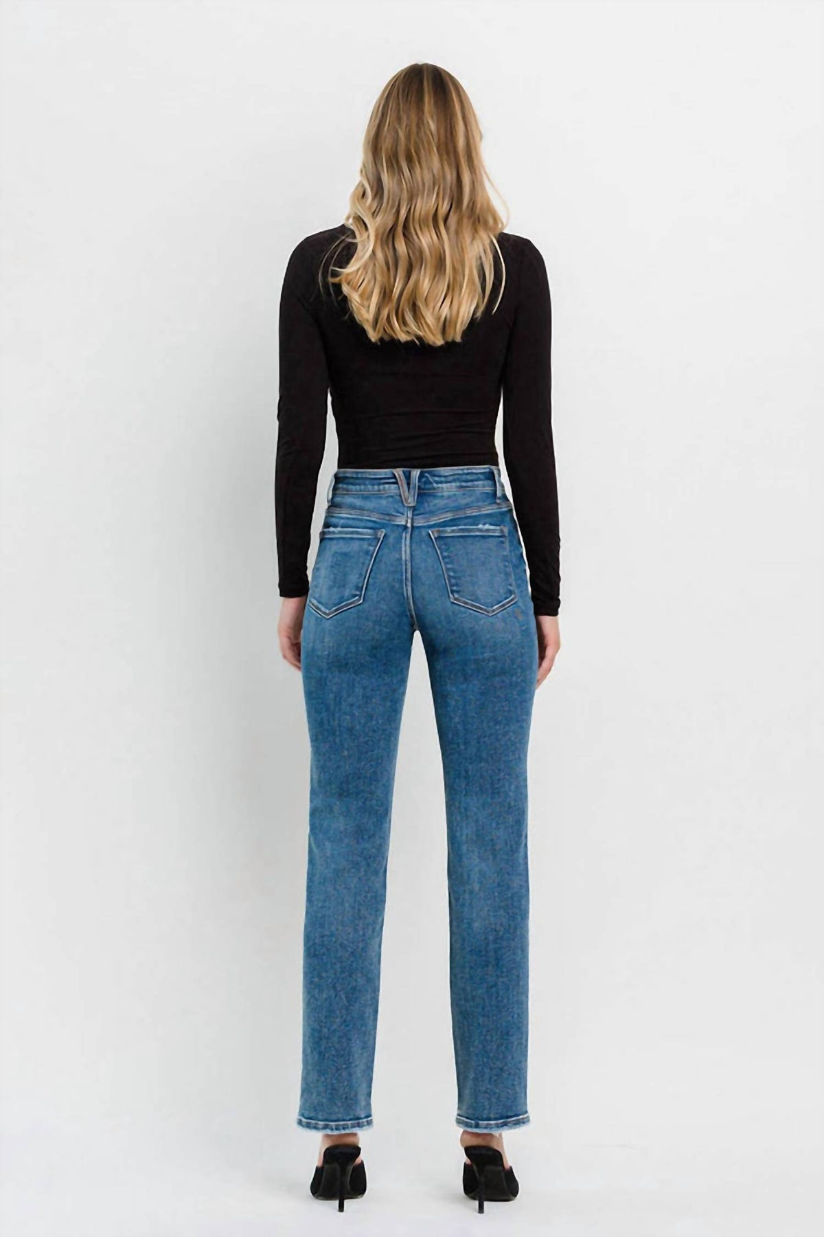 Flying Monkey - Illuminate High Rise Straight Jeans