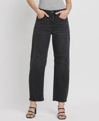 Flying Monkey - Rebel Black High Rise Barrel Jeans