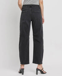 Flying Monkey - Rebel Black High Rise Barrel Jeans