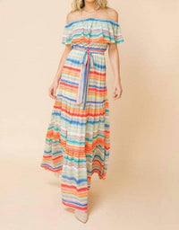Flying Tomato - Getaway Babe Stripe Maxi Dress