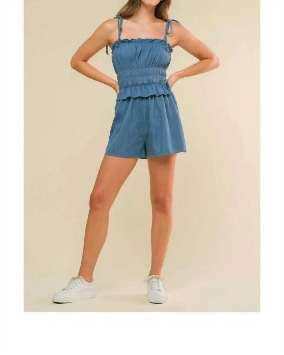 Flying Tomato - Indiana Denim Romper