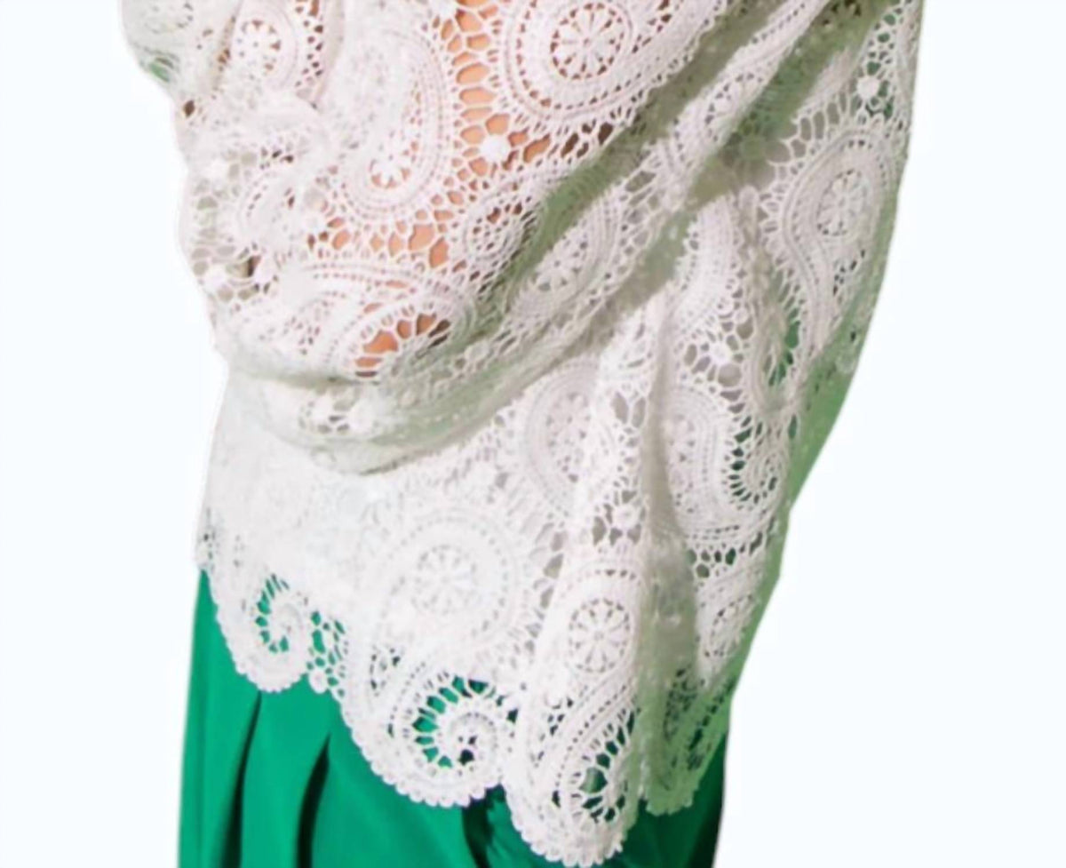Flying Tomato - Lace Button Down Top