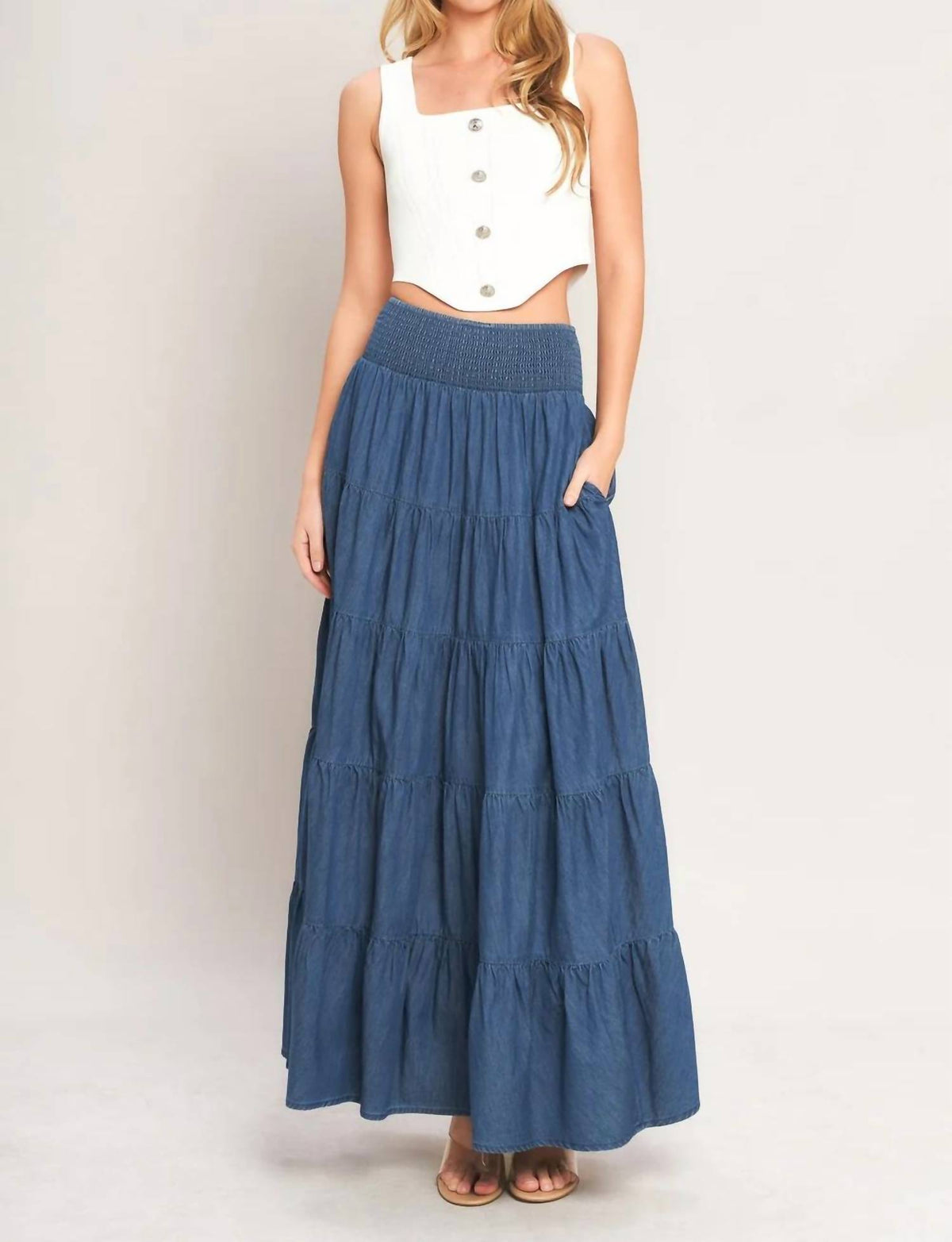 Flying Tomato - Lightweight Maxi Skirt
