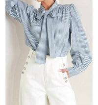 Flying Tomato - Striped Woven Top