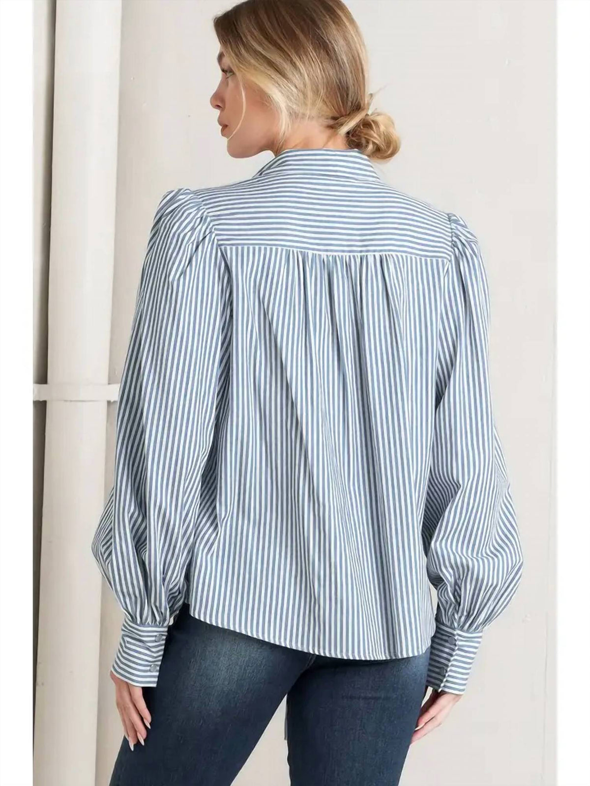 Flying Tomato - Striped Woven Top
