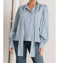 Flying Tomato - Striped Woven Top