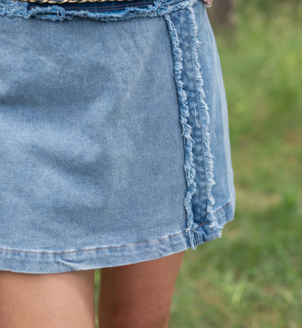 Flying Tomato - Sylvianne Denim Skort