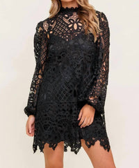 Flying Tomato - Woven Lace Mini Dress