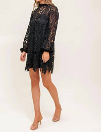 Flying Tomato - Woven Lace Mini Dress